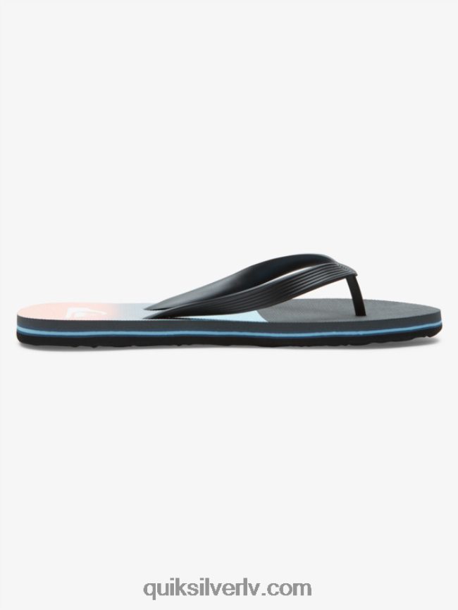 vīriešiem Quiksilver molokai paneļu flip-flops zils/oranžs 88064R571