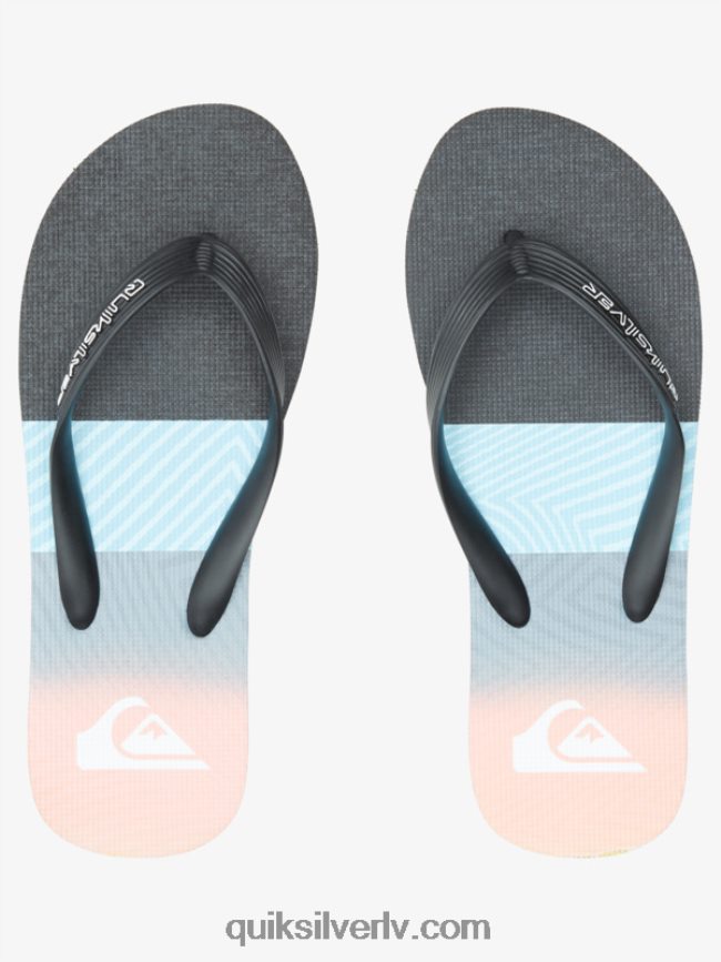 vīriešiem Quiksilver molokai paneļu flip-flops zils/oranžs 88064R571