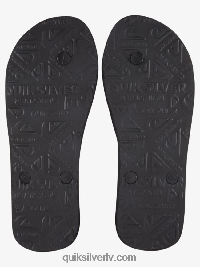 vīriešiem Quiksilver molokai piec-o flip-flops melns/oranžs/zaļš 88064R1857