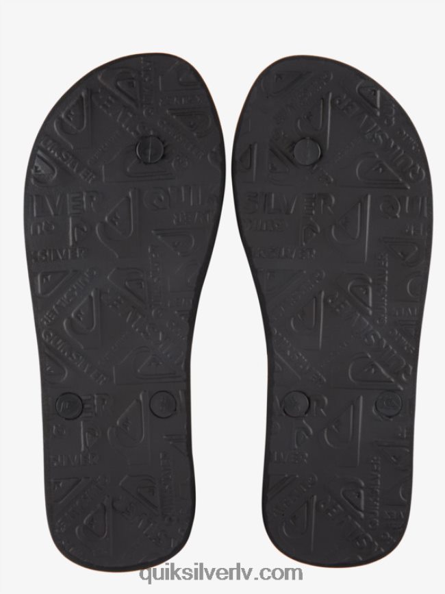 vīriešiem Quiksilver molokai piec-o flip-flops melns/zaļš 88064R1858