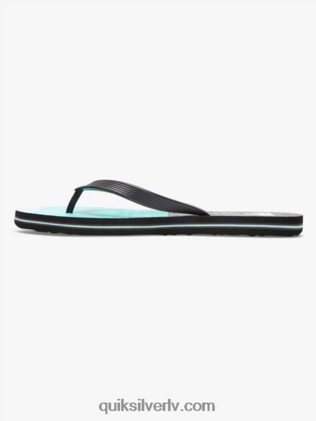 vīriešiem Quiksilver molokai piec-o flip-flops melns/zils 88064R1859