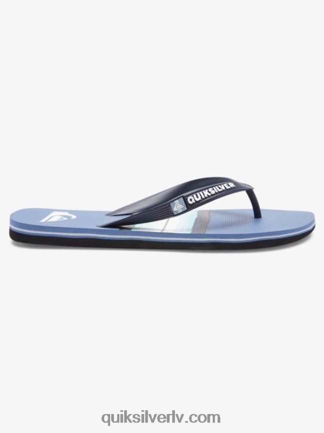 vīriešiem Quiksilver molokai sveķu krāsas flip-flops pelēks 1 88064R1790