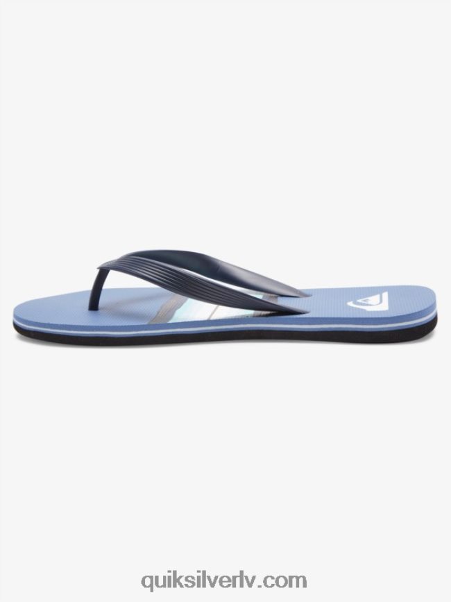 vīriešiem Quiksilver molokai sveķu krāsas flip-flops pelēks 1 88064R1790