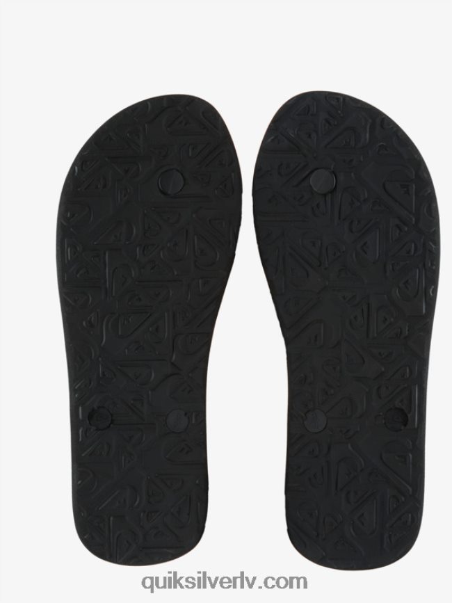 vīriešiem Quiksilver molokai wordblock flip-flops melns/rozā 88064R1137