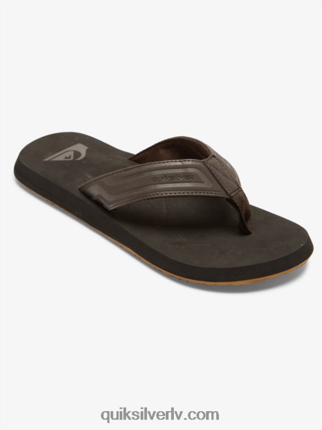 vīriešiem Quiksilver pērtiķa uzgriežņu atslēgas slaidu sandales brūns 1 88064R972