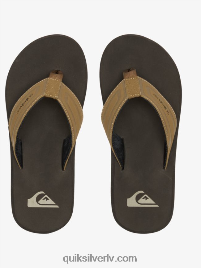 vīriešiem Quiksilver pērtiķa uzgriežņu atslēgas slaidu sandales iedegums 1 88064R973