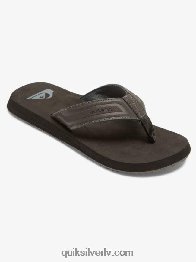 vīriešiem Quiksilver pērtiķa uzgriežņu atslēgas slaidu sandales pelēks 1 88064R974