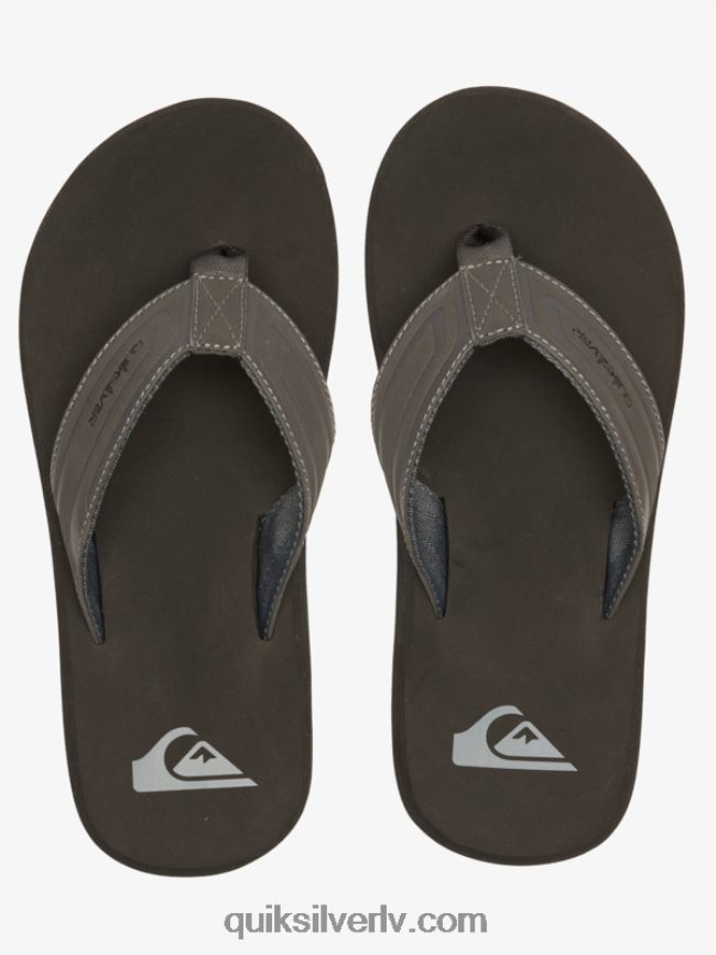 vīriešiem Quiksilver pērtiķa uzgriežņu atslēgas slaidu sandales pelēks 1 88064R974