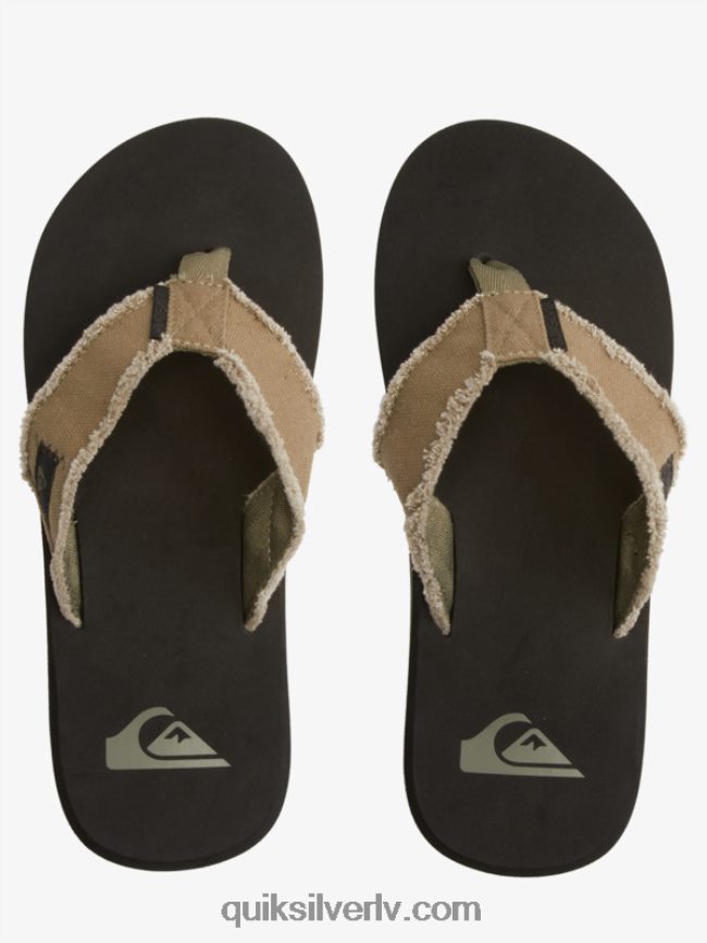 vīriešiem Quiksilver pērtiķu abyss sandales zaļš/melns/brūns 88064R1292