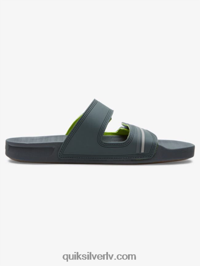 vīriešiem Quiksilver rivi dubultā regulējamas sandales pelēks/melns/zaļš 88064R1078