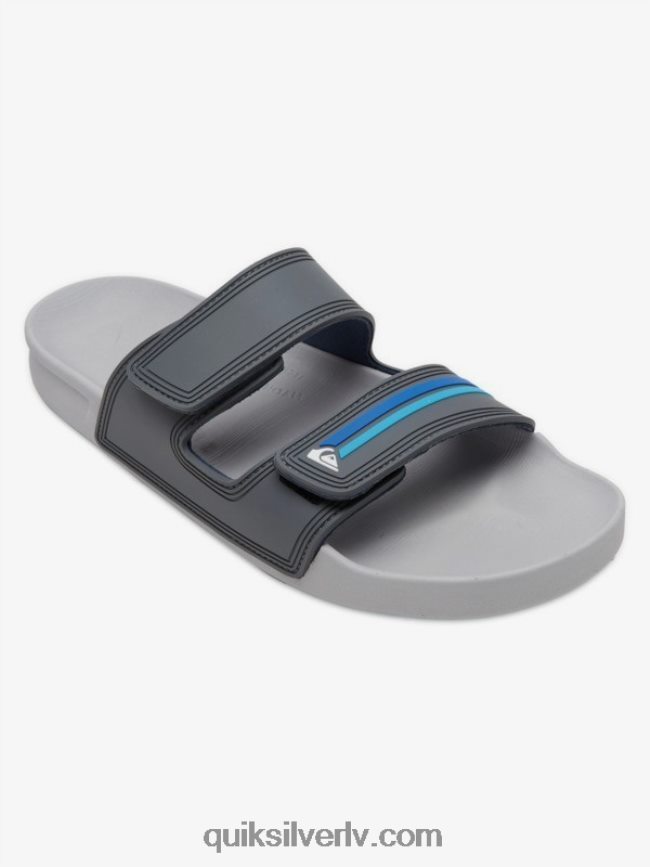 vīriešiem Quiksilver rivi dubultā regulējamas sandales pelēks/zils 88064R1079