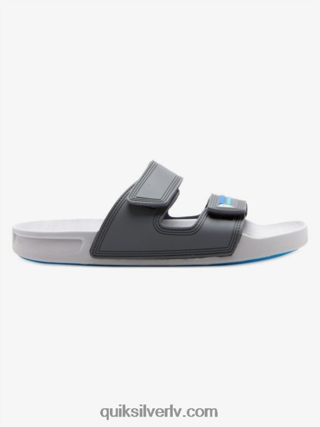 vīriešiem Quiksilver rivi dubultā regulējamas sandales pelēks/zils 88064R1079