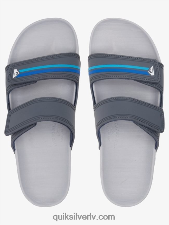 vīriešiem Quiksilver rivi dubultā regulējamas sandales pelēks/zils 88064R1079