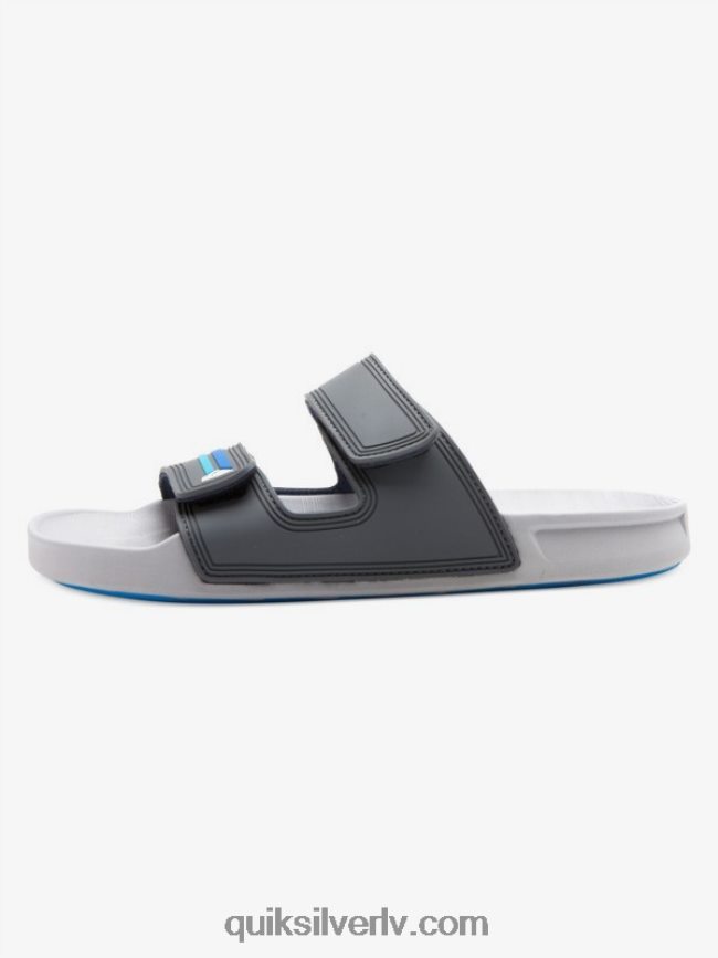 vīriešiem Quiksilver rivi dubultā regulējamas sandales pelēks/zils 88064R1079