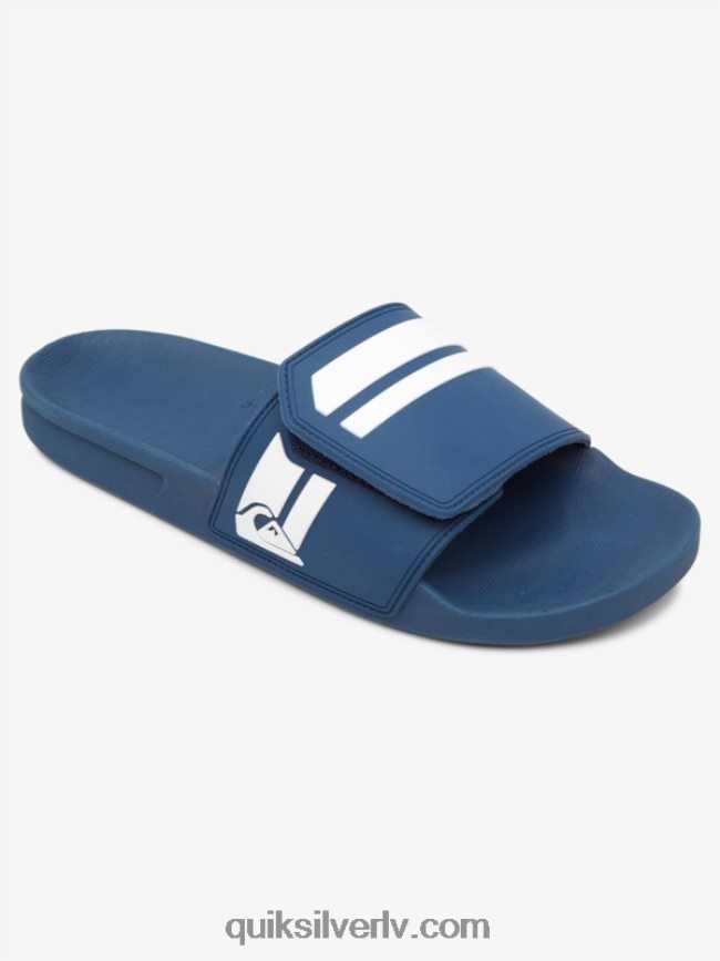 vīriešiem Quiksilver rivi slaidu regulēšanas slīdņus zils/balts 88064R1017