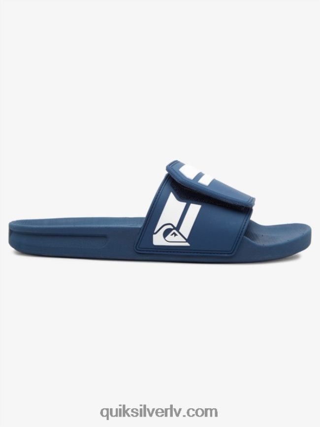 vīriešiem Quiksilver rivi slaidu regulēšanas slīdņus zils/balts 88064R1017