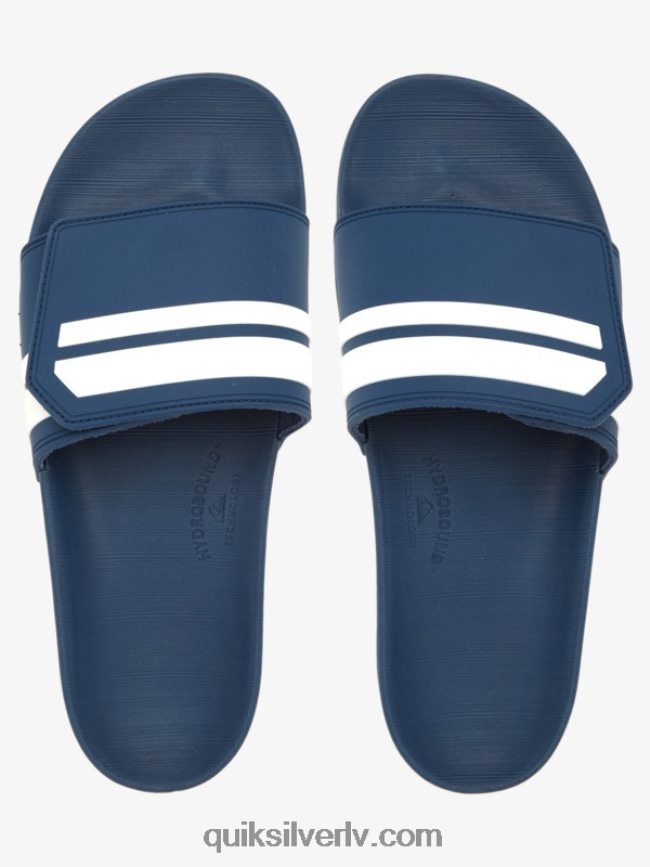 vīriešiem Quiksilver rivi slaidu regulēšanas slīdņus zils/balts 88064R1017