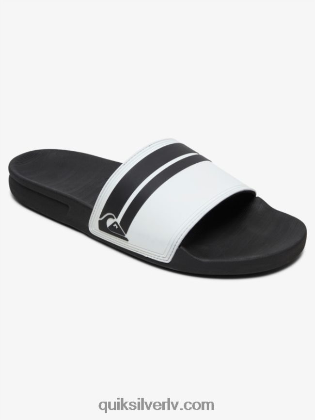 vīriešiem Quiksilver rivi slide slider sandales balts melns 88064R765
