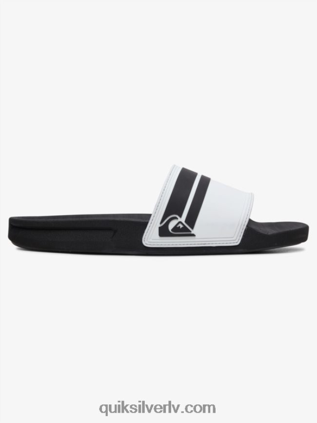 vīriešiem Quiksilver rivi slide slider sandales balts melns 88064R765