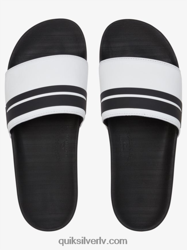 vīriešiem Quiksilver rivi slide slider sandales balts melns 88064R765