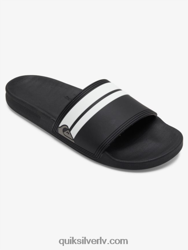 vīriešiem Quiksilver rivi slide slider sandales melns balts 88064R760