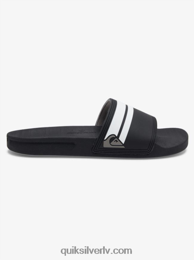 vīriešiem Quiksilver rivi slide slider sandales melns balts 88064R760