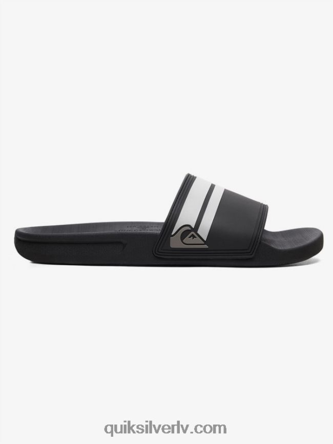 vīriešiem Quiksilver rivi slide slider sandales melns balts 88064R760