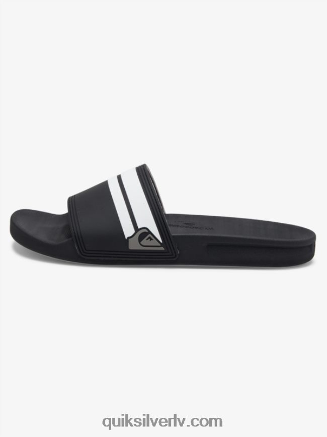 vīriešiem Quiksilver rivi slide slider sandales melns balts 88064R760