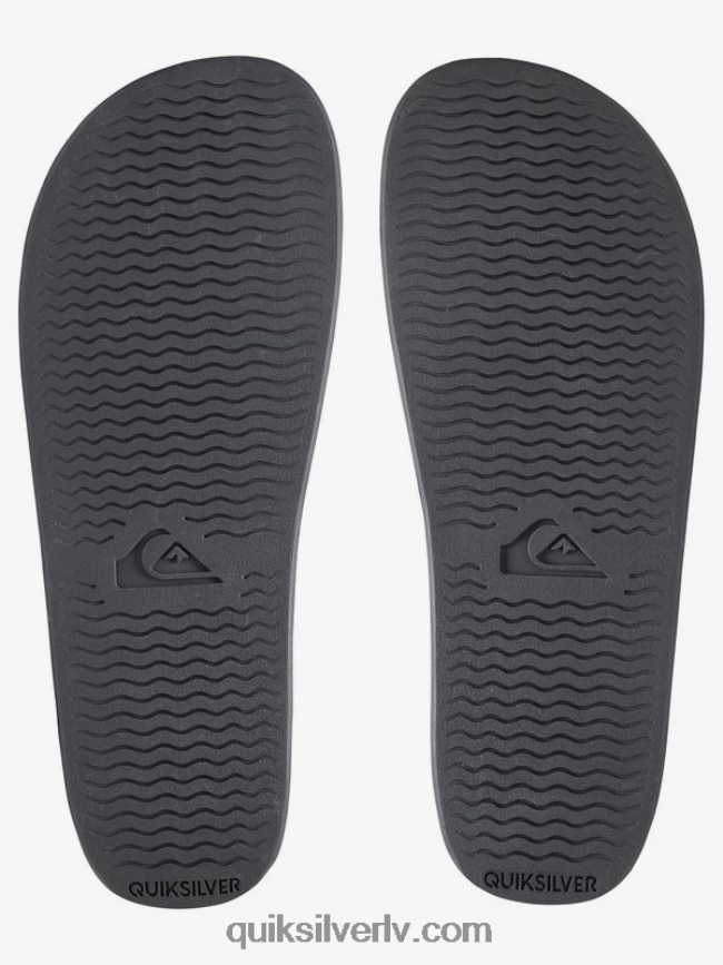 vīriešiem Quiksilver rivi slide slider sandales melns balts 88064R760