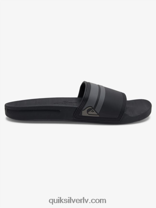 vīriešiem Quiksilver rivi slide slider sandales melns/pelēks 88064R763