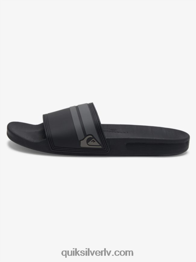 vīriešiem Quiksilver rivi slide slider sandales melns/pelēks 88064R763
