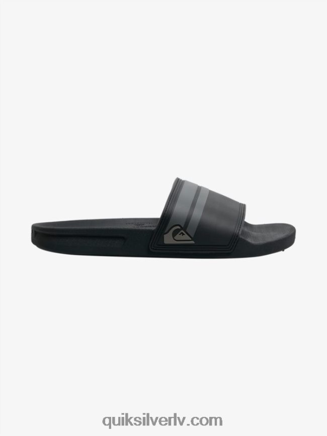 vīriešiem Quiksilver rivi slide slider sandales melns/pelēks 88064R763