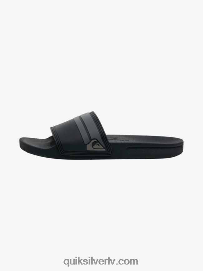 vīriešiem Quiksilver rivi slide slider sandales melns/pelēks 88064R763