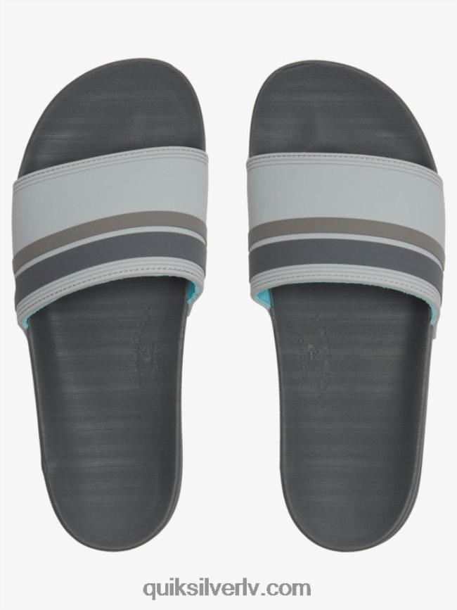 vīriešiem Quiksilver rivi slide slider sandales pelēks 2 88064R762