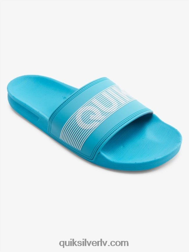 vīriešiem Quiksilver rivi wordmark slide slider sandales zils 1 88064R692