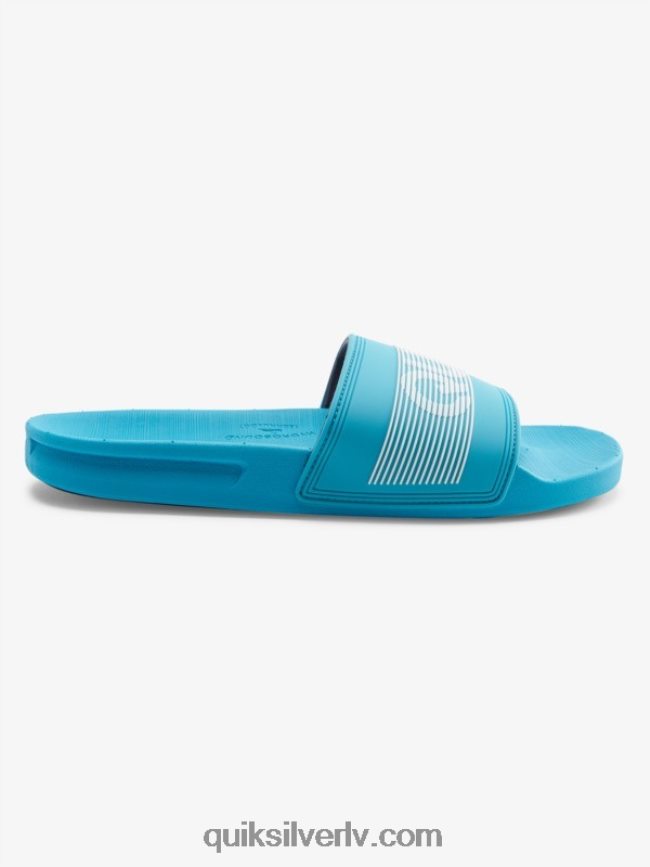 vīriešiem Quiksilver rivi wordmark slide slider sandales zils 1 88064R692