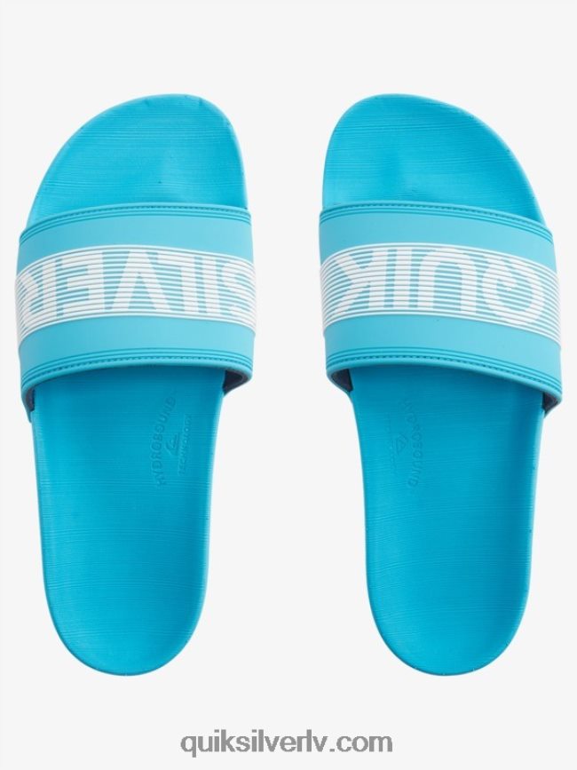 vīriešiem Quiksilver rivi wordmark slide slider sandales zils 1 88064R692