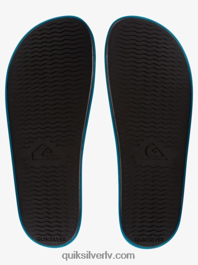 vīriešiem Quiksilver rivi wordmark slide slider sandales zils 1 88064R692