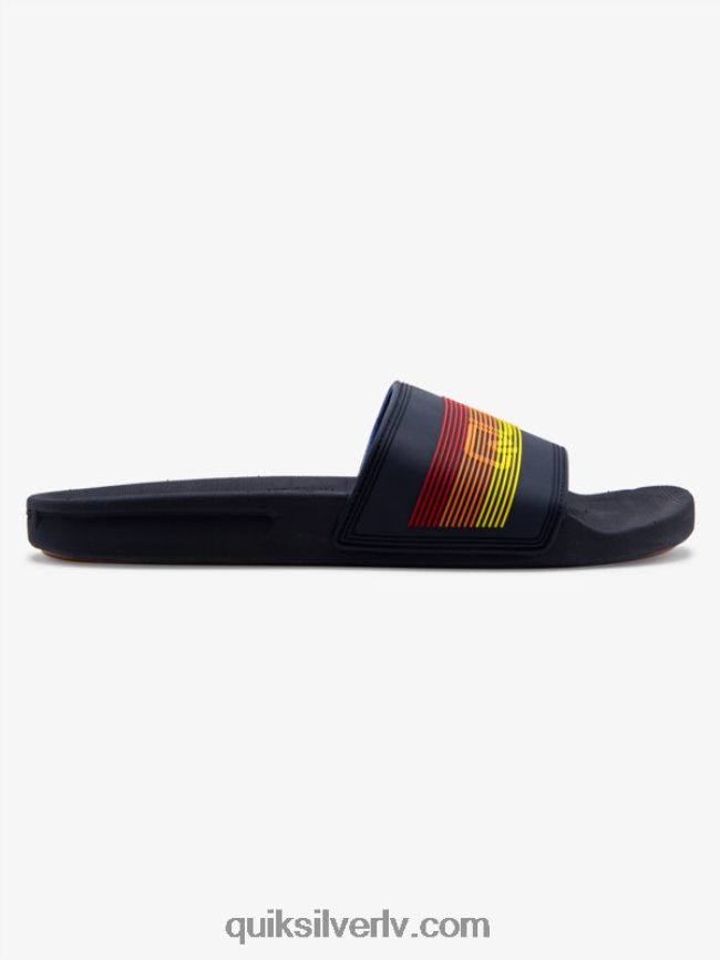 vīriešiem Quiksilver rivi wordmark slide slider sandales zils 2 88064R691