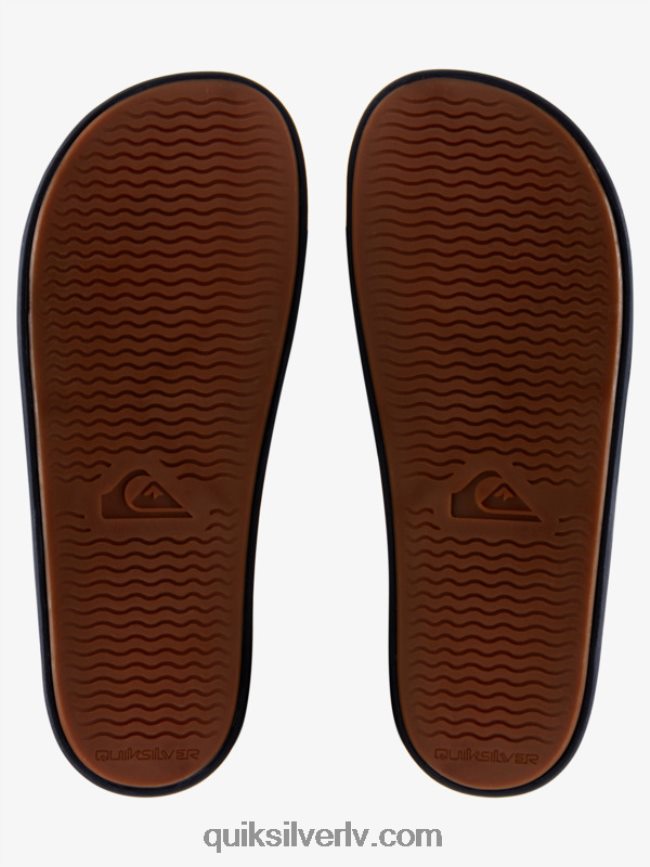 vīriešiem Quiksilver rivi wordmark slide slider sandales zils 2 88064R691