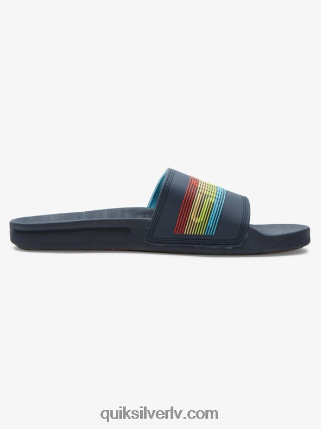 vīriešiem Quiksilver rivi wordmark slide slider sandales zils 3 88064R688