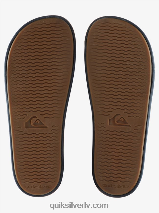 vīriešiem Quiksilver rivi wordmark slide slider sandales zils 3 88064R688