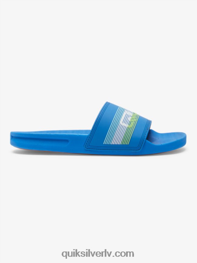 vīriešiem Quiksilver rivi wordmark slide slider sandales zils 4 88064R685
