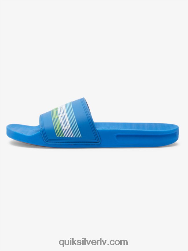 vīriešiem Quiksilver rivi wordmark slide slider sandales zils 4 88064R685