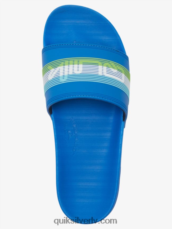 vīriešiem Quiksilver rivi wordmark slide slider sandales zils 4 88064R685