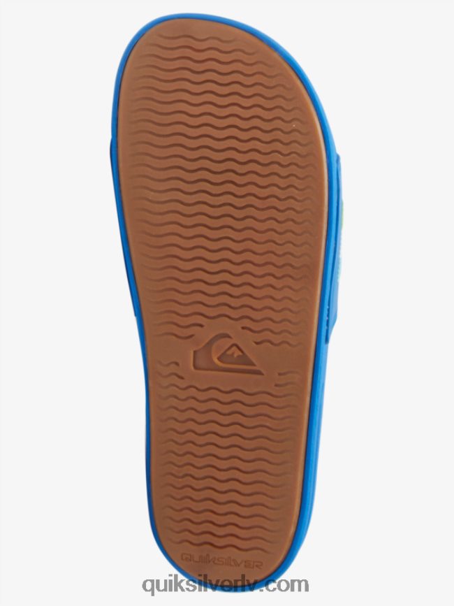 vīriešiem Quiksilver rivi wordmark slide slider sandales zils 4 88064R685