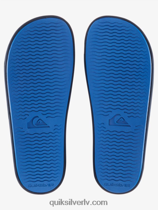 vīriešiem Quiksilver rivi wordmark slide slider sandales zils 5 88064R684