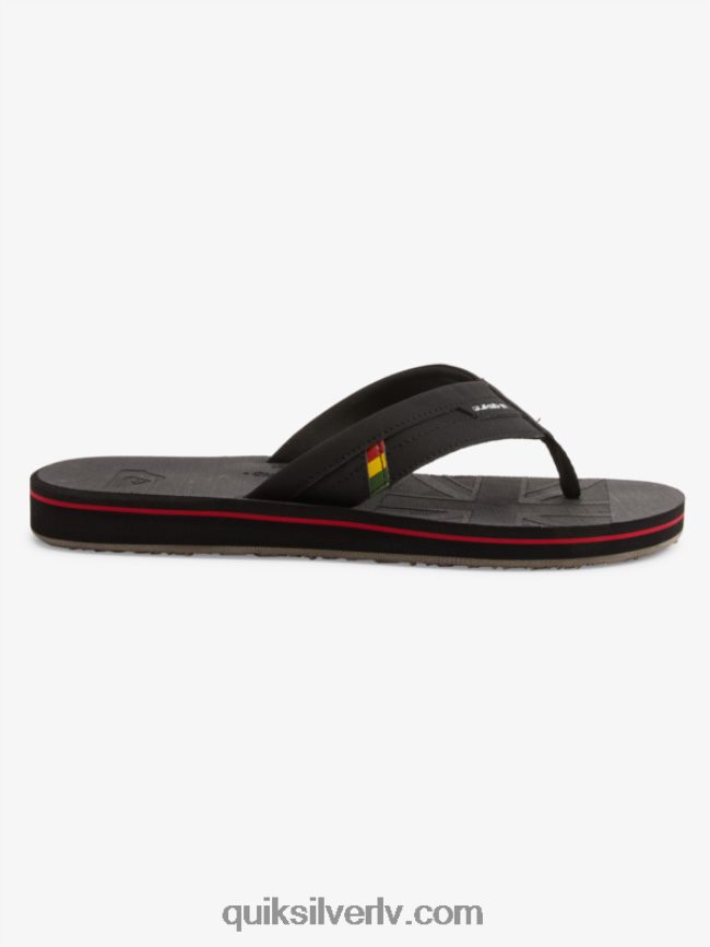 vīriešiem Quiksilver salas oāze squish slide sandales melns 88064R1155