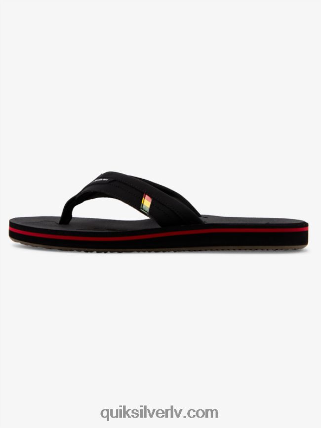 vīriešiem Quiksilver salas oāze squish slide sandales melns 88064R1155
