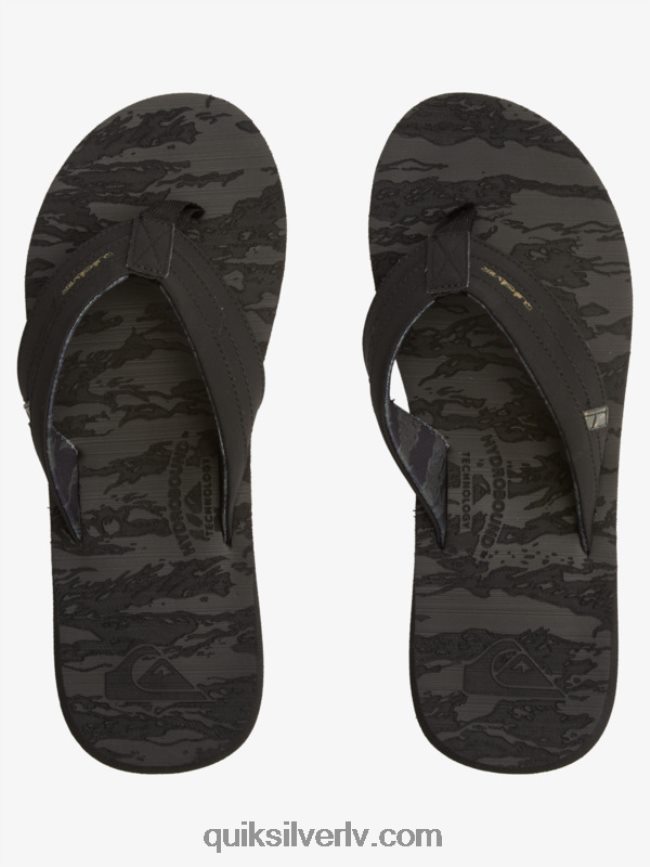 vīriešiem Quiksilver salas oāze squish slide sandales melns 88064R1156